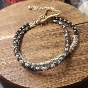 B0507 double stack grunge bracelet‎